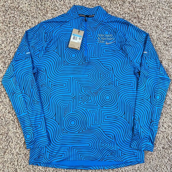 Nike Men’s Dri-FIT Element Quarter-Zip Running Top Blue FB9036-406, Size M (New) - Picture 5 of 15